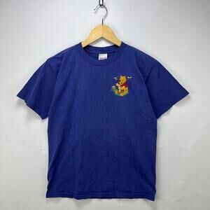 Vintage Winnie the Pooh Embroidered T-Shirt Medium Disney